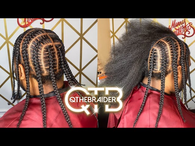 QTHEBRAIDER| Easy Stitch Braid Tutorial for Beginners (Mens Hair)