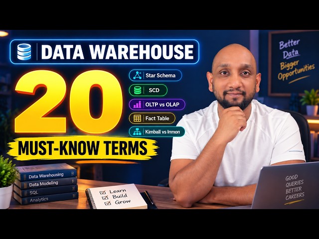 20 Data Warehouse Terms You MUST Know Before Your Interview