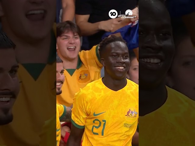 Garang Kuol’s first #Socceroos goal ⚽️🇦🇺