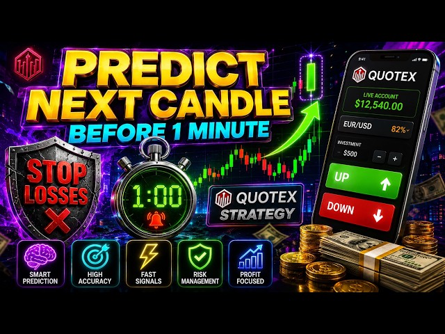 Quotex Trading for Beginners | How I Predict the Next Candle Before 1 Minute!