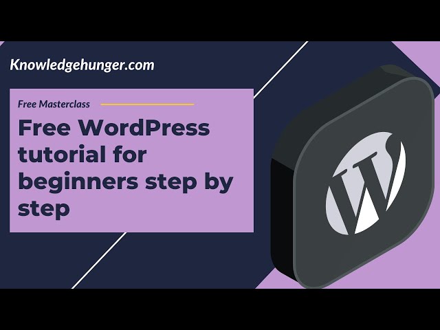 WordPress Tutorial For Beginners | WordPress Tutorial In Hindi | How To Make A WordPress Website