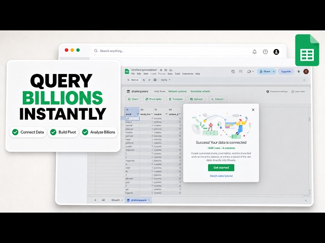 Google Sheets: How to Analyze BigQuery Data with Connected Sheets
