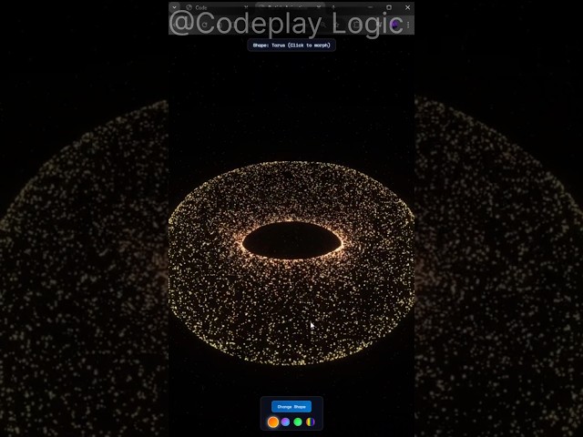 Code ➜ Particles ➜ Pure Visual Magic ✨💻🔥 #Coding #WebDevelopment #CodeAnimation #Programming #Tech