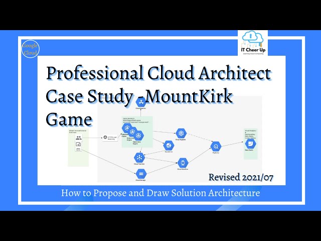 PCA Case Study - Mountkirk Games Revised on 2021/07: How to Draw Solution Architecture