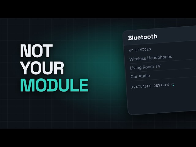Arduino Bluetooth module not showing up: it is almost never the module