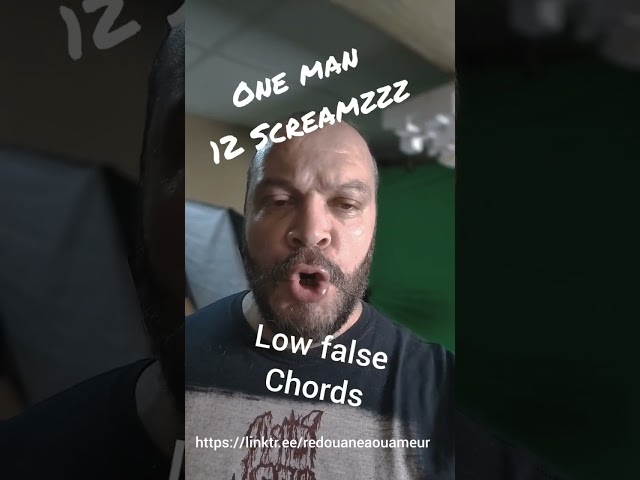 one man 12 screamzzz #metalvocalist #growls #extrememusic #sessionmusician