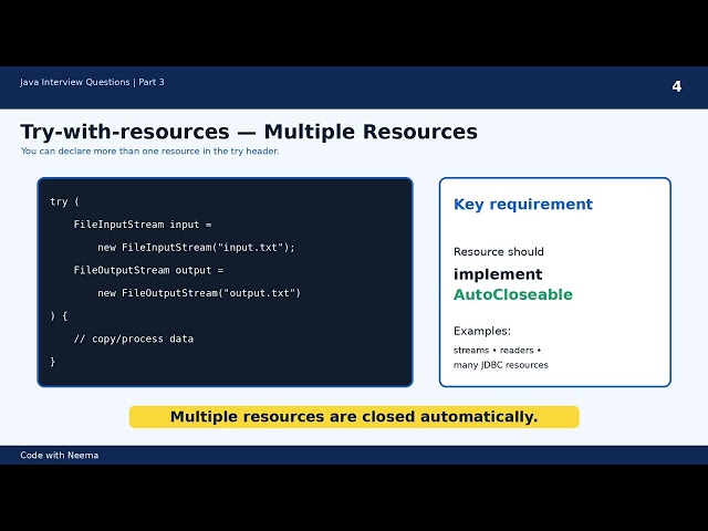 Java Interview Questions for Experienced Developers | Part 3