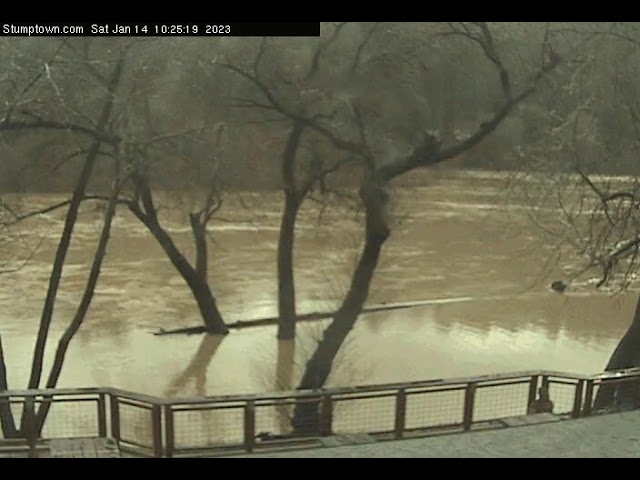 Rise and Fall of the Russian River in Northern California from the 2023 January storms