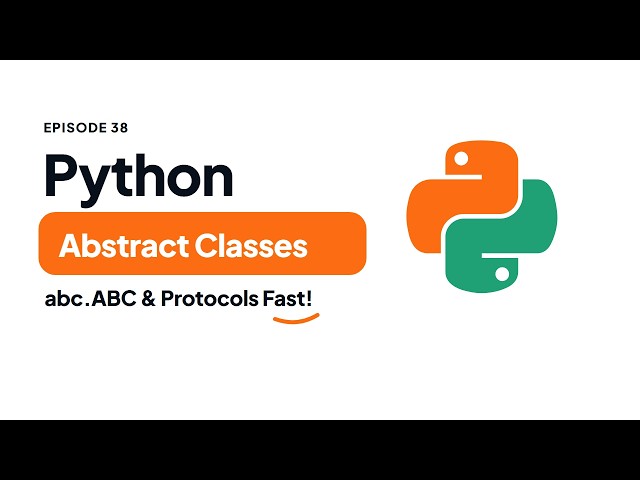Python Abstract Base Classes (ABC) & Protocols | Python Tutorial #38