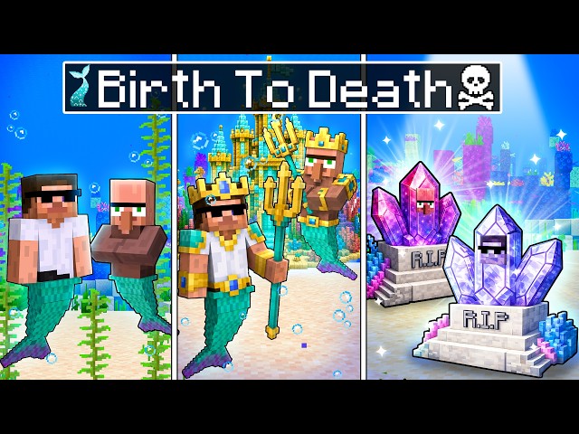 Birth to Death of Mermaid in Minecraft..