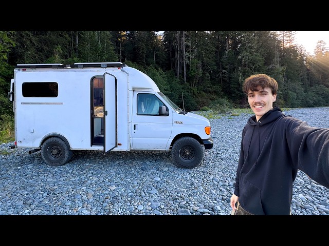 Living in a Box Van in the California Redwoods | Off-Grid Camping & Giant Trees