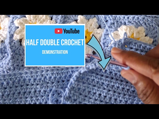 ❤️Crocheting using the half double crochet |💙 Demonstration of (hdc) | Visual Learning Crochet video