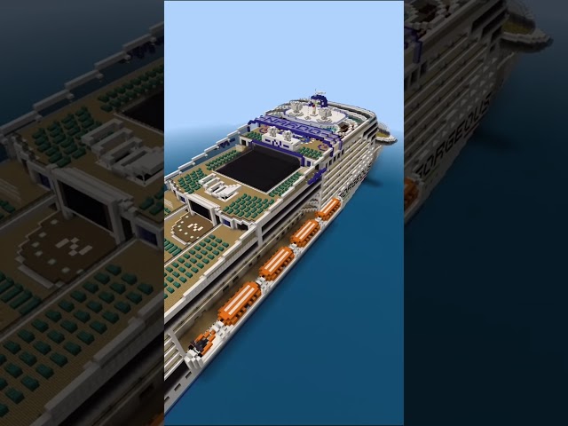 The Minecraft Cruise Ships Are Waiting for You! #shorts #minecraft #cruise #ship #relatable