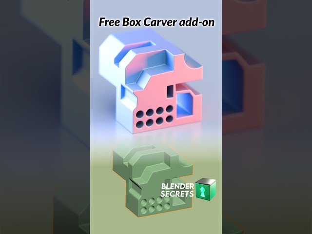 It seems that the Box Carve tool was improved quite a bit in Blender 5.2, have you noticed? #Blender