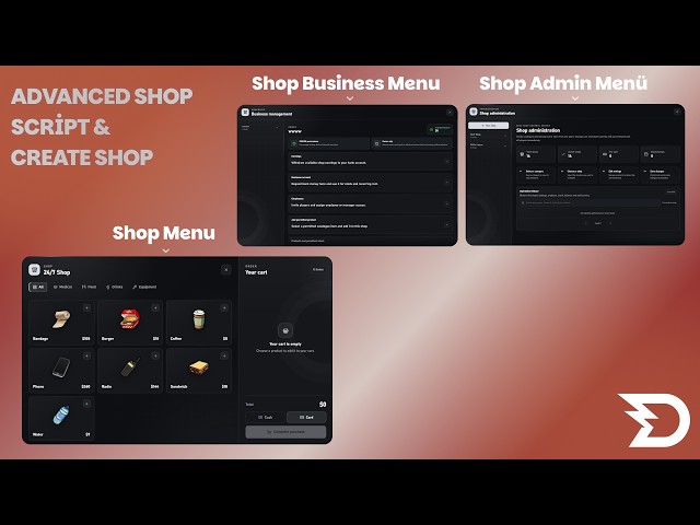 Deez Shop | Open Source & Escrow | Advanced FiveM Shop System | QBX, QBCore, ESX