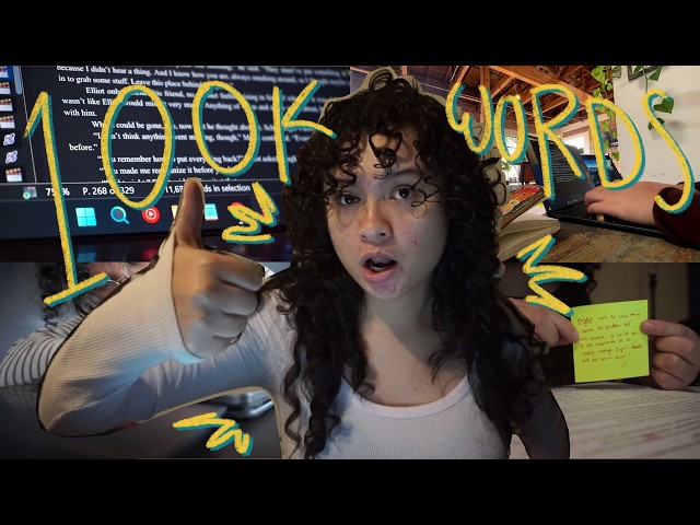 trying to write 100,000 words in one month! // writing vlog