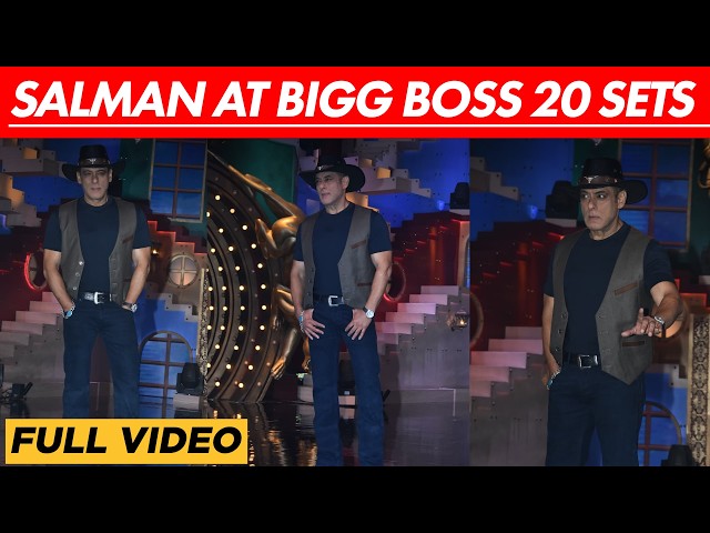 UNCUT: Salman Khan RETURNS To BB 20 Sets, Clicks Pics With Paps, Cowboy Hat Look Grabs Attention