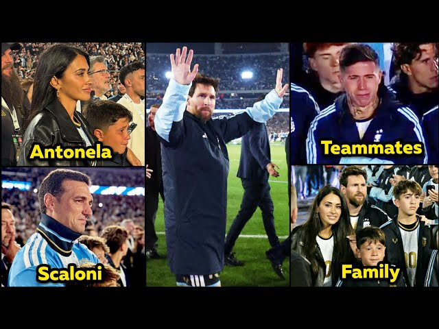 Messi Full EMOTIONAL Argentina Farewell With Goal & 2 Assist Reactions
