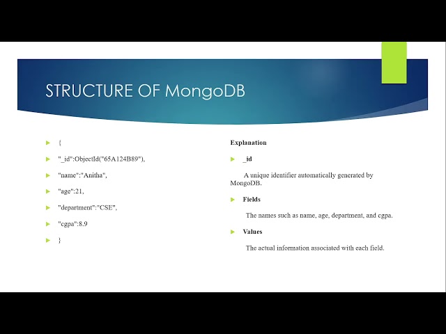 MongoDB Basics Course for Beginners | Complete Tutorial | TAMIL Part -2
