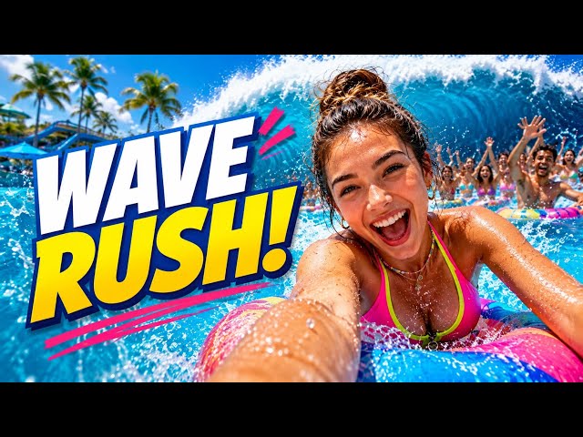 Giant Waves Hit the Pool Party! [8K VR180]