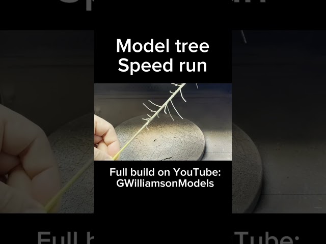 How to make model pine trees!
