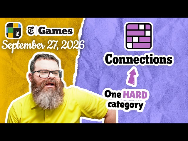 Did you spot it? | NYT Connections September 27, 2026