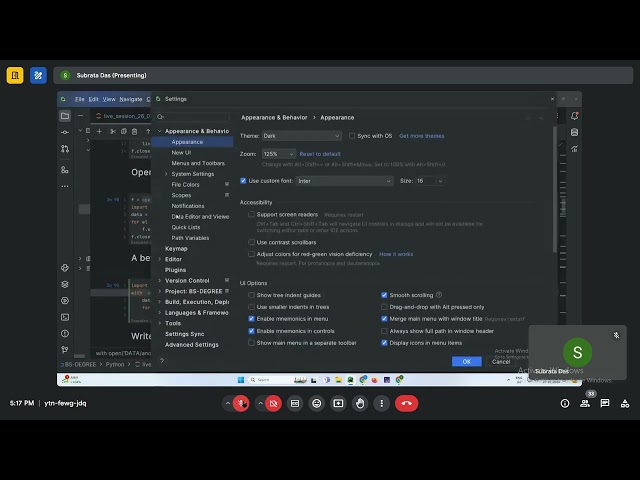 Week 8 Live session 3