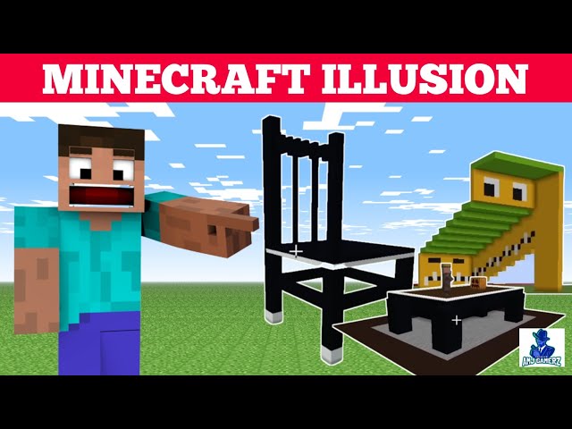 Epic Minecraft Optical Illusions That Will Blow Your Mind! || AMJGAMERZ || HIMLANDS SMART PIE