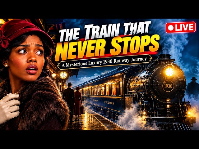 THE TRAIN THAT NEVER STOPS | A Mysterious Luxury 1930 Railway Journey‎ 🔴 LIVE