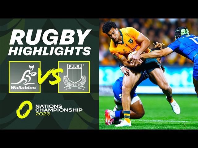 HIGHLIGHTS - Australia v Italy | Nations Championship Rugby 2026