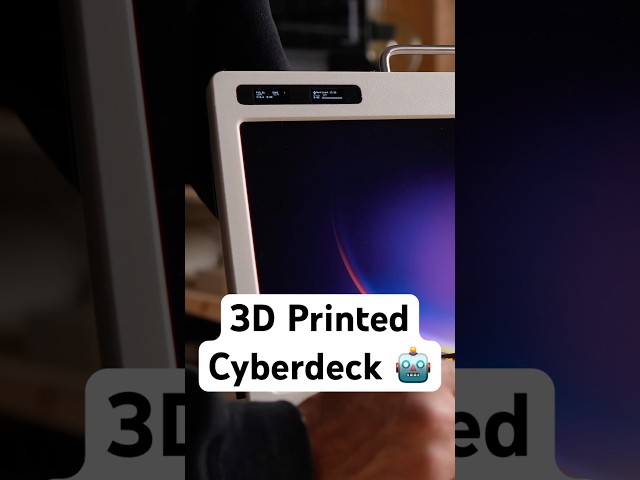 I 3D Printed my own Cyberdeck .. but can it replace my Laptop? #diy #maker #3dprinting #cyberdeck