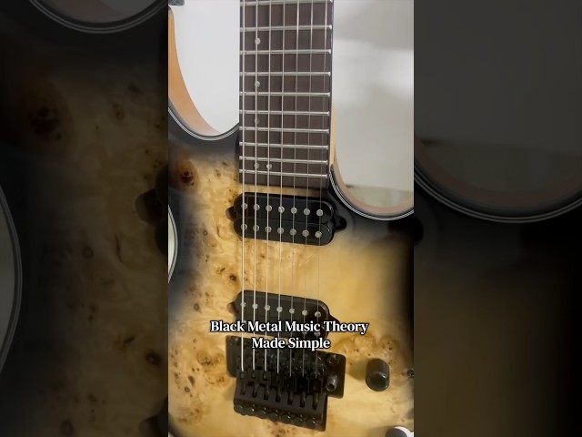 Black Metal Music Theory 3 - Power Chords #blackmetal #metal #guitar #music #guitars