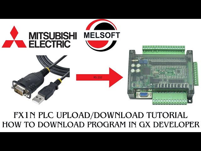 Mitsubishi PLC download program in gx developer | FX1N