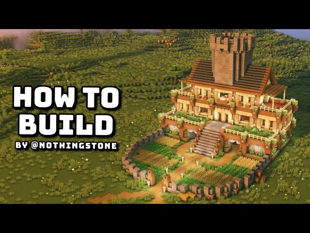 Ultimate Survival House with Tower 🏠 (Easy) in Minecraft Tutorial #19 (4K)