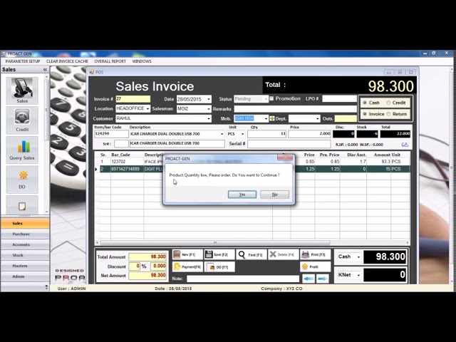 PROGEN - How to make sales invoice.
