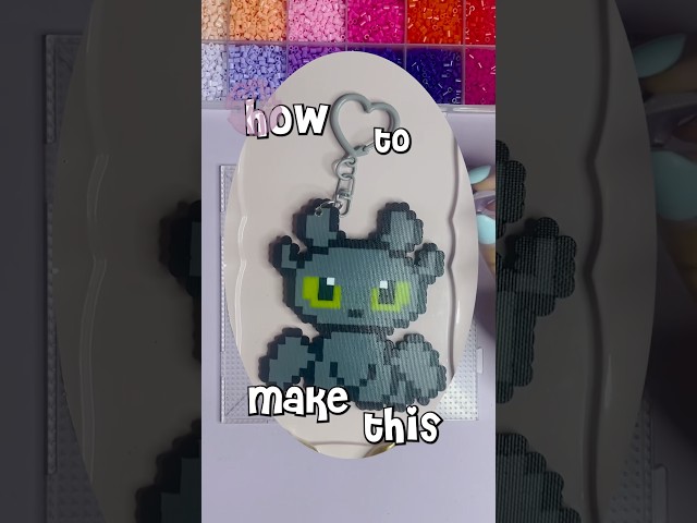 Perler keychain tutorial for ya! Lmk if you have any questions c: #kandi #perler