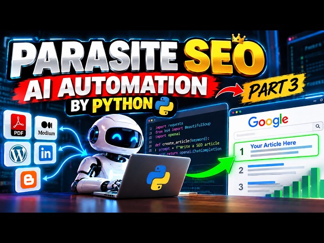 Parasite SEO AI Automation with Python | Part 3 🔥