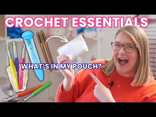 Peek into my crochet bag 👀 All the CROCHET ESSENTIALS I reach for every day. (Beginners take note!)