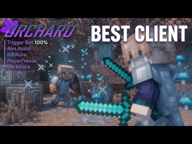 I tried the NEW Orchard Hack Client in Minecraft 