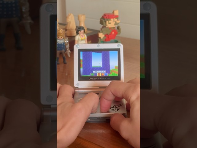 I Entered the Nether for the FIRST TIME on Game Boy Advance!