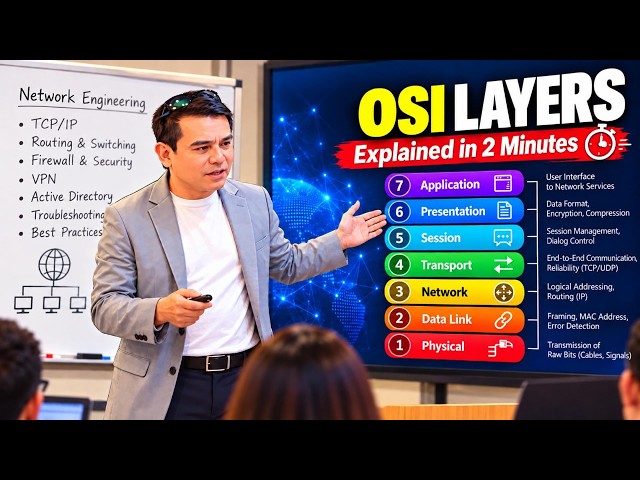 OSI 7 Layers Explained Simply | How Computer Networks Communicate