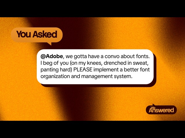 Find the Perfect Font Faster with Enhanced Font Browser | Adobe Creative Cloud