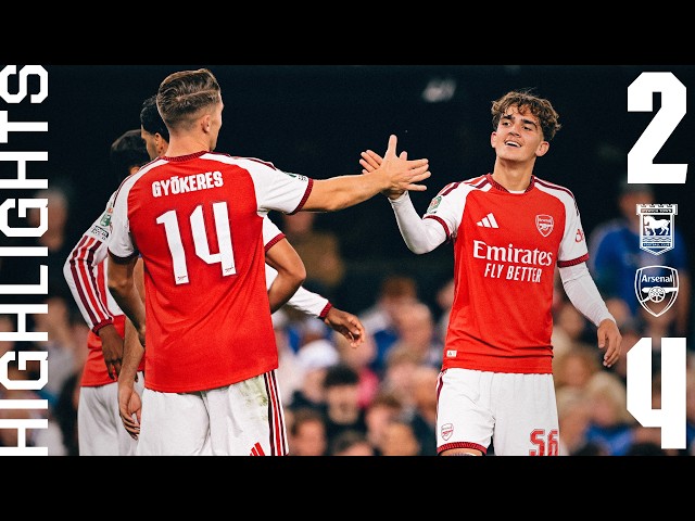 MAX SHINES! ✨ | HIGHLIGHTS | Ipswich Town vs Arsenal (2-4) | Dowman x2, Madueke, Merino
