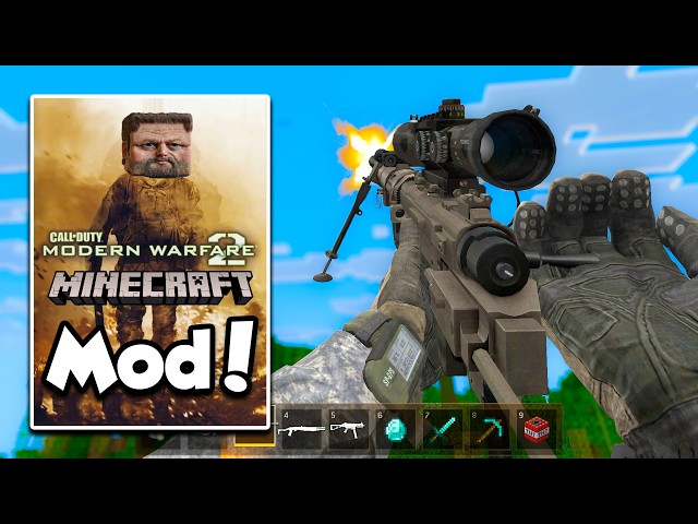 I Tried the ILLEGAL MW2 Minecraft Mod... (here's what happened)