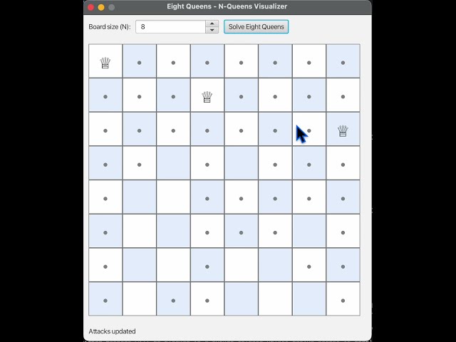 N Queens Visualiser #coding #rprogramming #puzzle #games  #programming #algorithm #chess