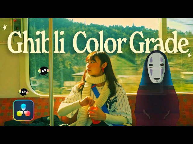 How To Color Grade like Ghibli 🍵 Tutorial for Beginners, Asian Film Look