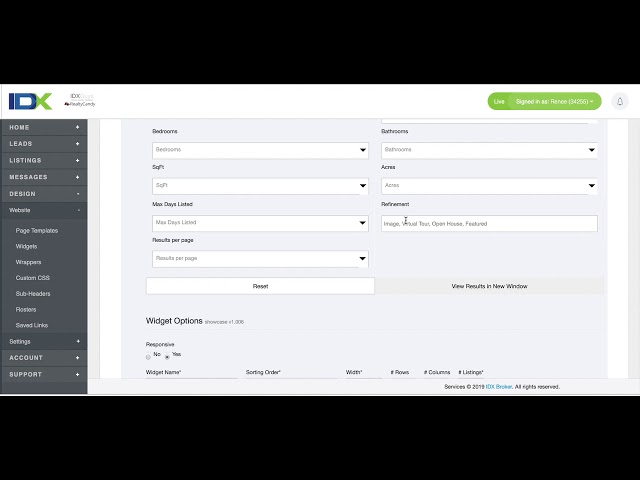 IDX Broker widget on SquareSpace in under 2 minutes