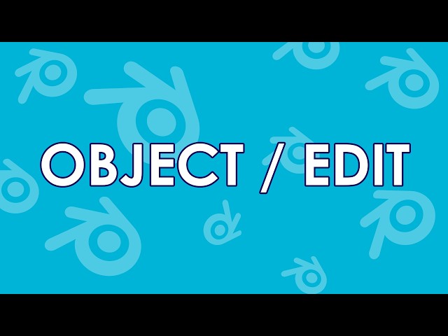 Object Mode vs Edit Mode Explained | Blender Basics #3