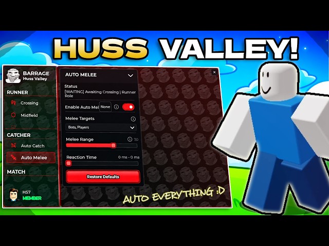 Huss Valley Roblox Script Pastebin - Auto Farm, Auto Dodge, Auto Win, Hitboxes, TP & More!
