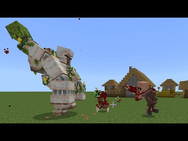 NEW Mutant Iron Golem vs Infected Mobs